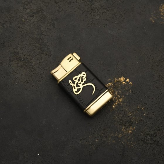 فندک طلا چرم اسم محسن