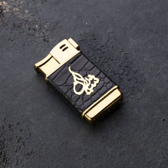 فندک طلا چرم اسم شایان