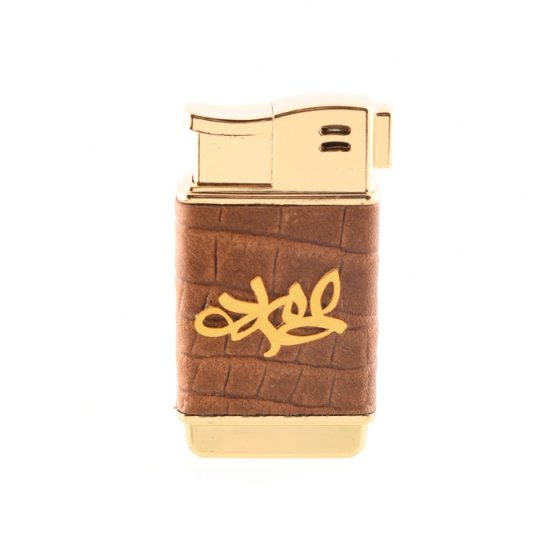 فندک چرم و طلا اسم عماد