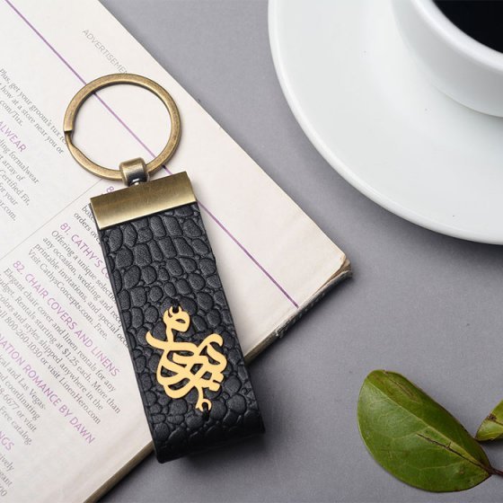 جاکلیدی طلا چرم اسم پدرام