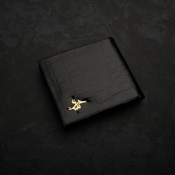 کیف جیبی طلا چرم اسم حمید