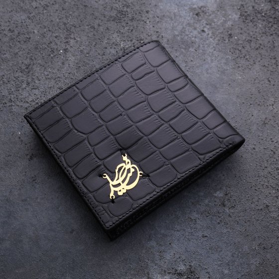 کیف جیبی طلا چرم اسم حمیدرضا