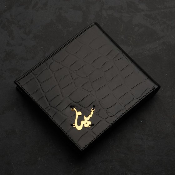 کیف جیبی طلا چرم اسم سینا