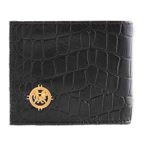 کیف جیبی چرم با پلاک طلا لوگو ماه تولد خرداد