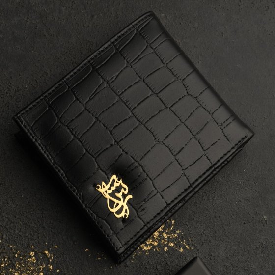 کیف جیبی طلا چرم اسم آرش