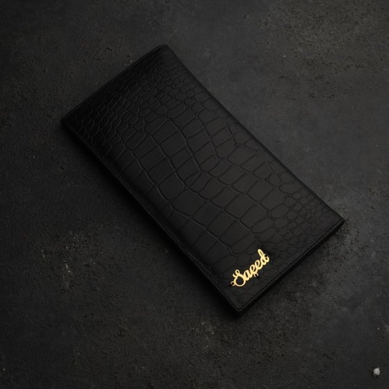 کیف کتی طلا چرم اسم سعید