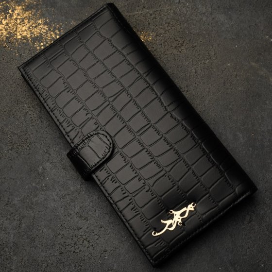 کیف موبایل طلا چرم اسم محمد