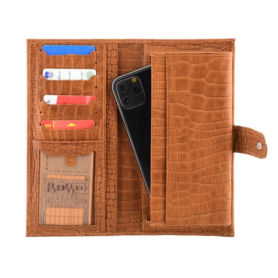 کیف موبایل چرم با پلاک اسم رضا