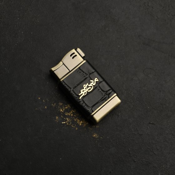 فندک طلا چرم اسم مسعود