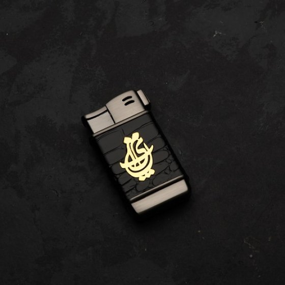 فندک طلا چرم اسم پیمان