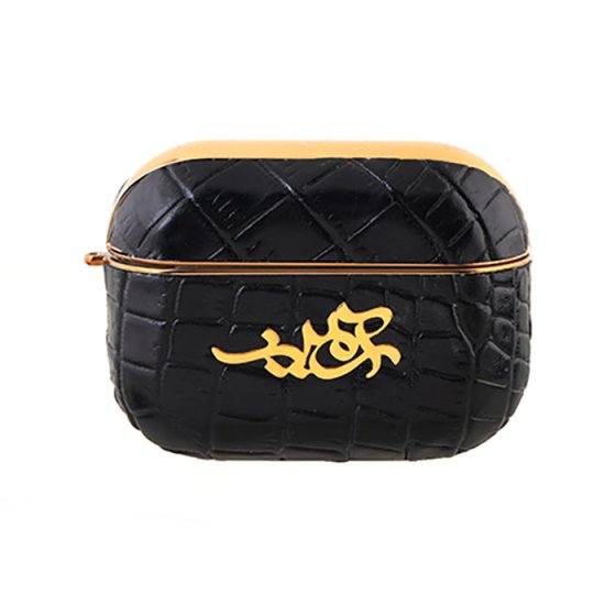 قاب ایرپاد پرو چرم با پلاک اسم ارمین