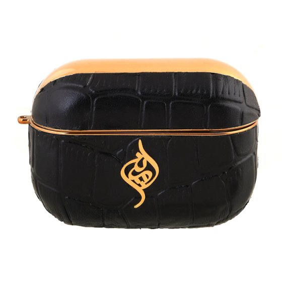 قاب ایرپاد پرو چرم با پلاک اسم امین