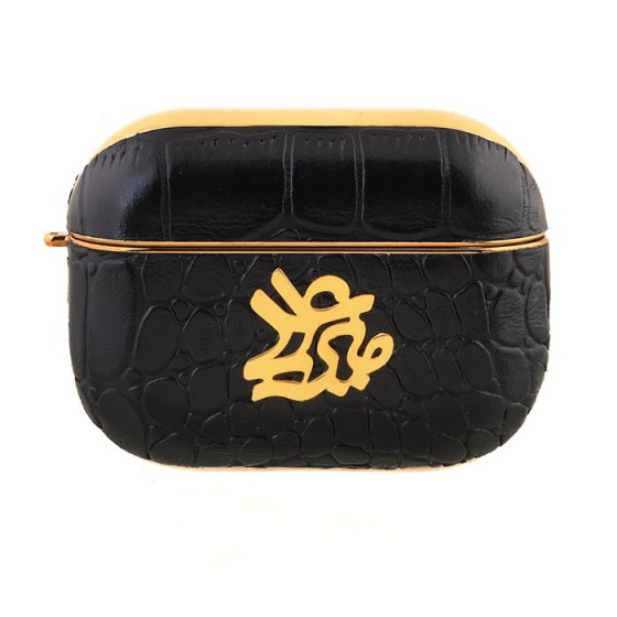 قاب ایرپاد پرو چرم با پلاک اسم میرعلی