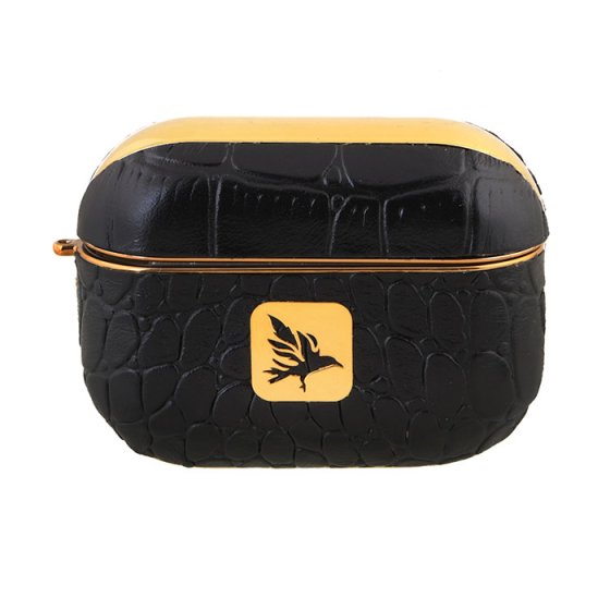 قاب ایرپاد پرو با پلاک طلا طرح کلاغ