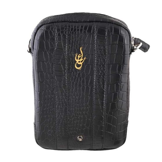 کیف کراس بادی چرم با پلاک اسم علی