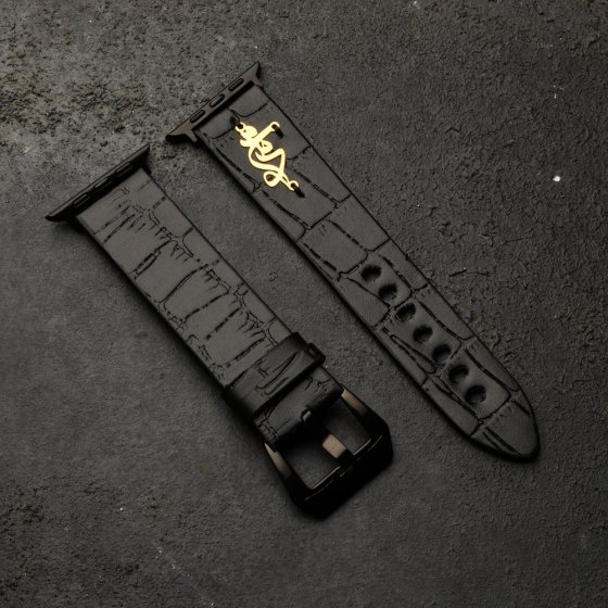 بند اپل واچ چرم اسم محمد