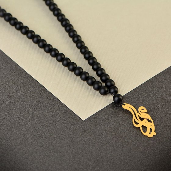 گردنبند با پلاک طلا اسم میلاد