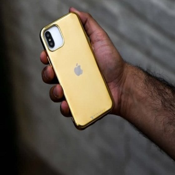 قاب آیفون 11 پرو روکش طلا با حک دلخواه