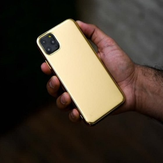 قاب آیفون 11 پرو مکس روکش طلا با حک دلخواه