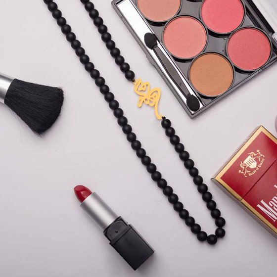 گردنبند با پلاک طلا اسم فرهنگ