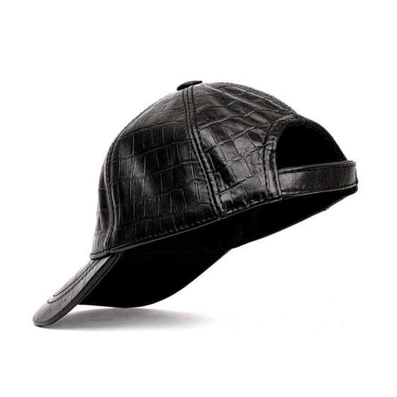 کلاه چرمی مشکی