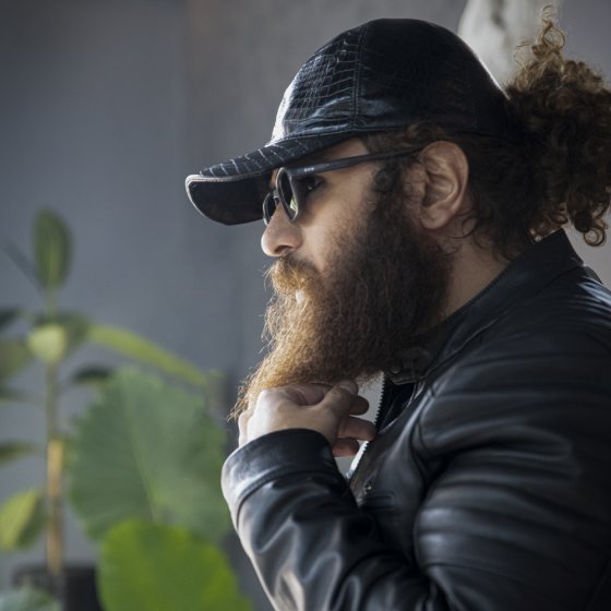 کلاه چرمی مشکی