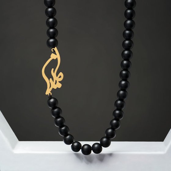 گردنبد طلا اسم مینا