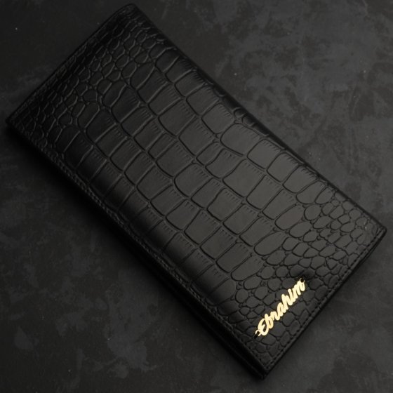 کیف کتی طلا چرم اسم ابراهیم