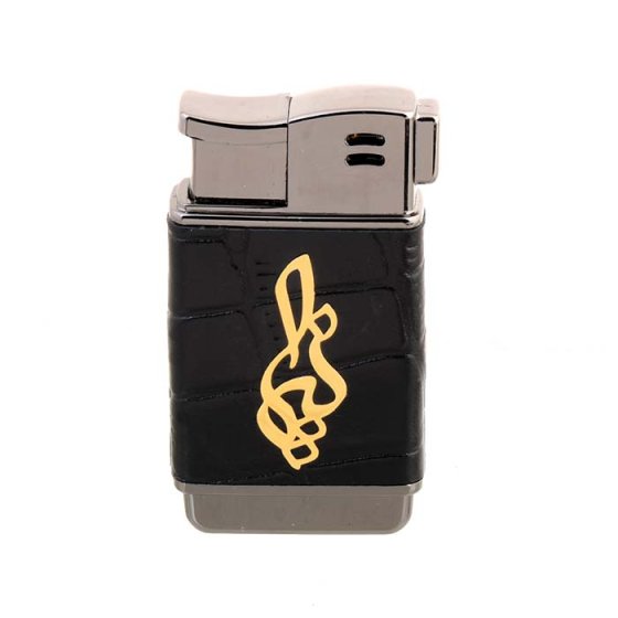 فندک طلا چرم با اسم نیما