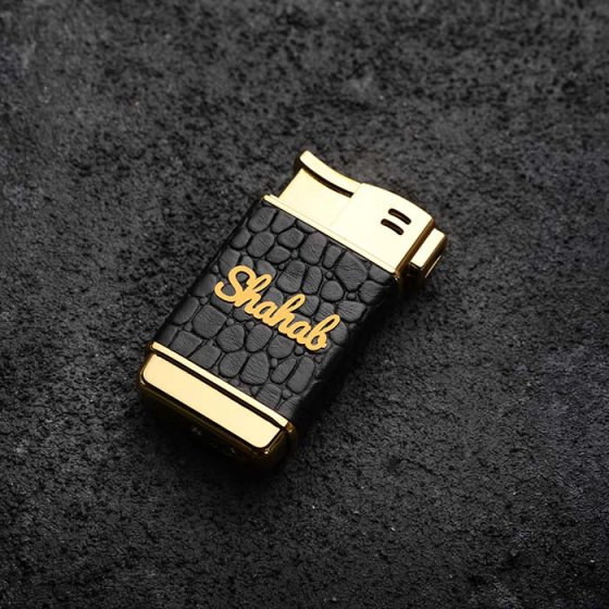 فندک طلا چرم اسم شهاب