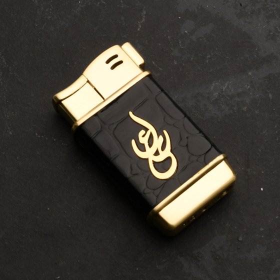 فندک طلا چرم اسم علی