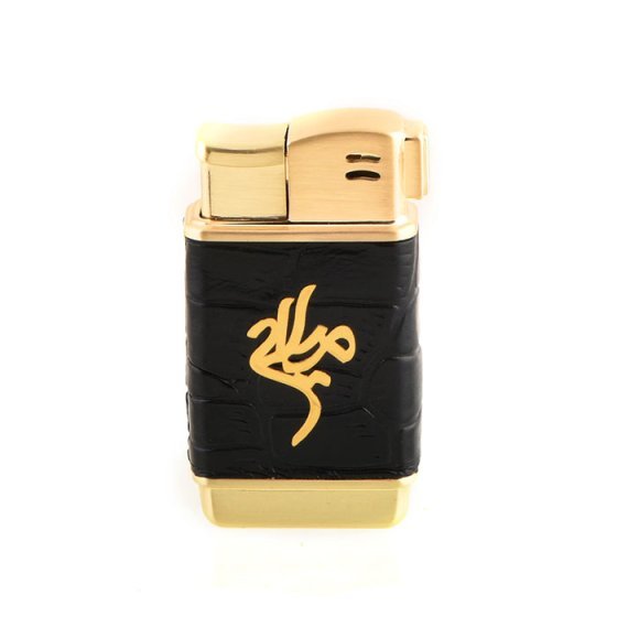 فندک چرم طلا اسم میلاد