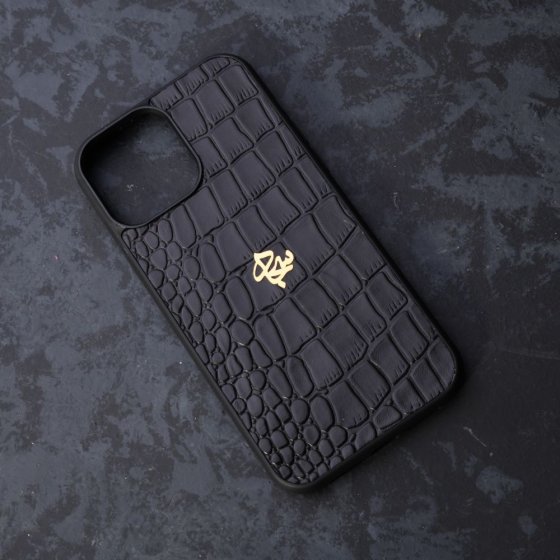 قاب موبایل طلا چرم اسم سجاد