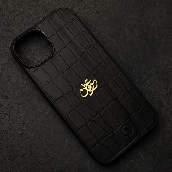 قاب موبایل طلا چرم اسم عرفان