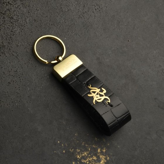 جاکلیدی طلا چرم اسم سجاد