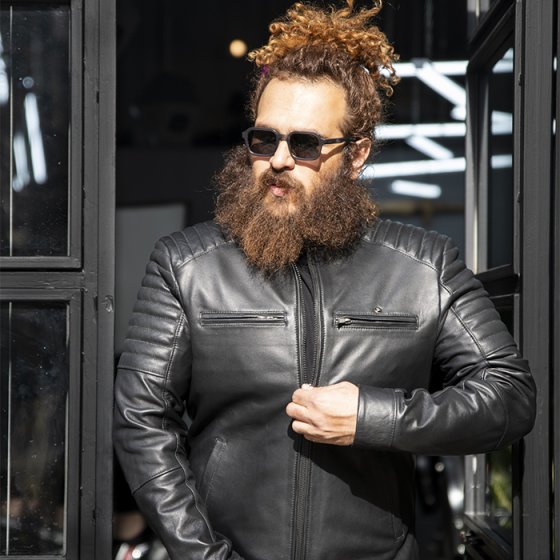 کاپشن چرم طبیعی مردانه