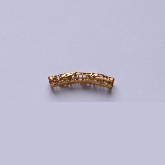 دستبند مردانه طلا فیوژن طرح شعر (خودرا بنگر تمام عالم در توست)