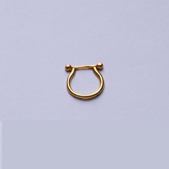 دستبند مردانه طلا چرم طرح امگا