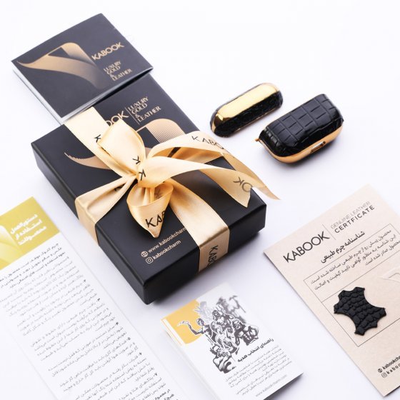 قاب ایرپاد طلا چرم اسم احسان