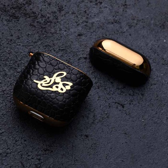 قاب ایرپاد طلا چرم اسم بهزاد