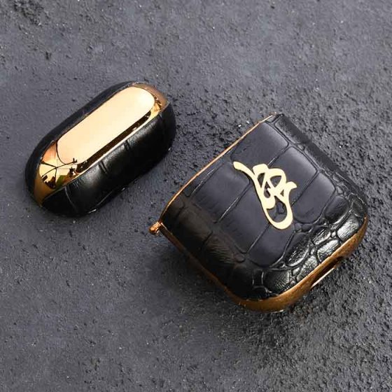 قاب چرم ایرپاد با پلاک اسم رضا