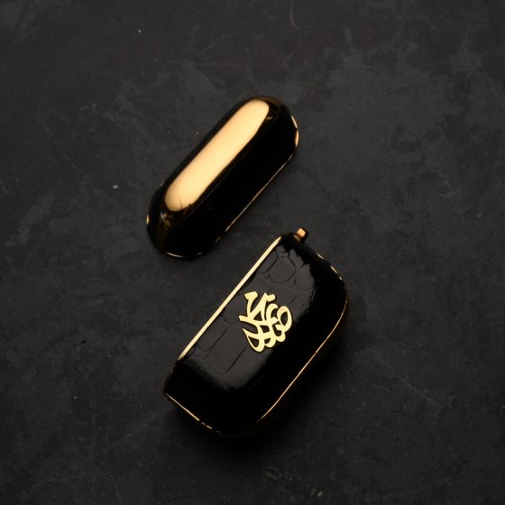 قاب ایرپاد طلا چرم اسم محمد رضا