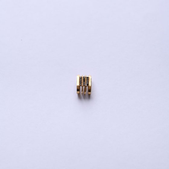 دستبند طلا چرم مردانه طرح میرا