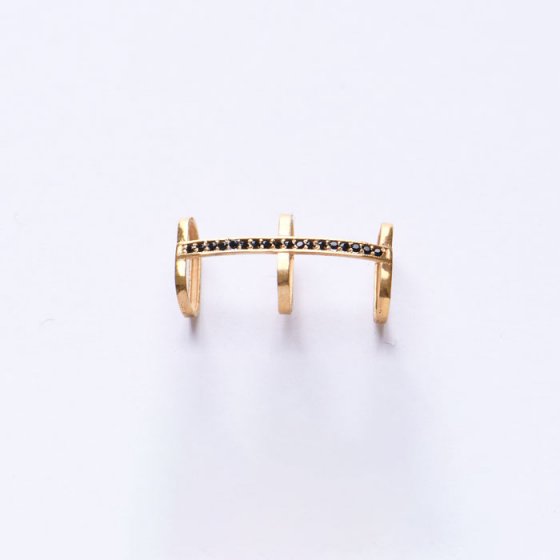 دستبند مردانه طلا چرم طرح پریما