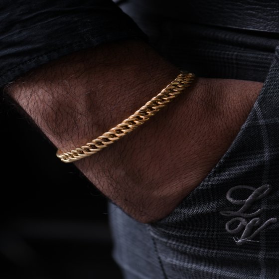 دستبند زنجیری طلا کارتیه C300 مردانه