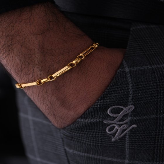 دستبند زنجیری طلا ورساچه