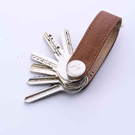جاکلیدی Compact Key چرم عسلی