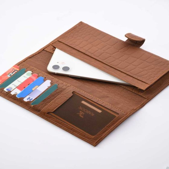 کیف موبایل چرم عسلی