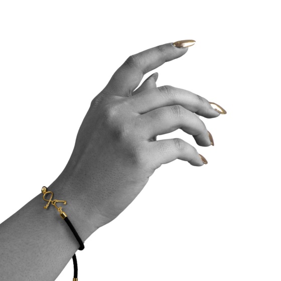 دستبند طلا طرح گوشی پزشکی