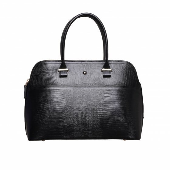 کیف مجلسی زنانه مدل دیوید چرم لیزارد مشکی